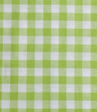 10x10 mm Tern, lime/hvid - Bomuld