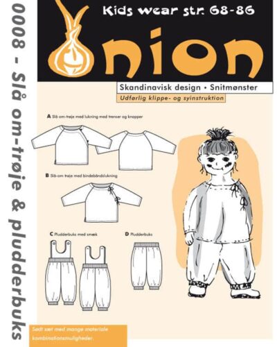 Slå om-trøje & pludderbuks, str. 68-86 - Onion kids wear 10008