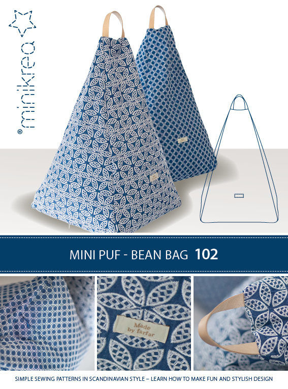 Minipuf -bean bag - Minikrea 102 - Minikrea