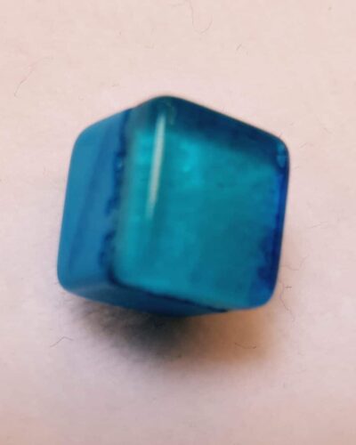 Kube øjeknap turkis, Ø 10 mm