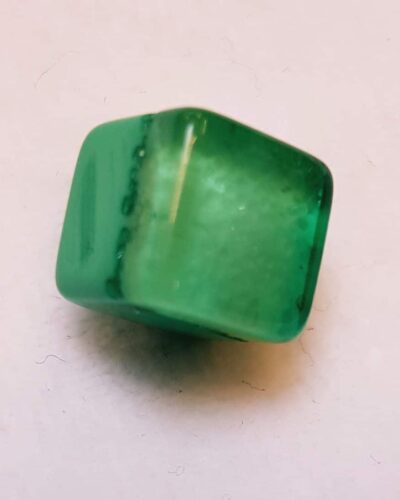Kube øjeknap grøn, Ø 10 mm