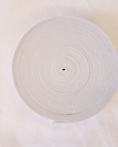 Hvid elastik, 5 meter (flere bredder)