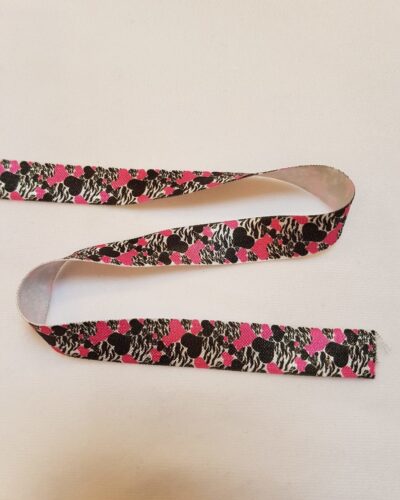 Elastik med pink hjerter