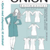Kjole med sidepanel til strikstof, str. 34-48 - Onion 2051 - Onion