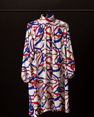 Kjoler med vidde og ståkrave, str.XL - 5XL - Onion 9023