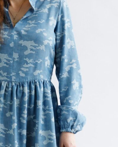 Kjole med flæser, str.XS-XL - Onion 2087