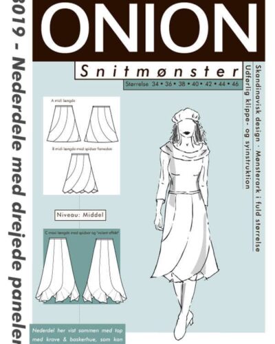 Nederdele med drejede paneler, str. 34-46 - Onion 3019