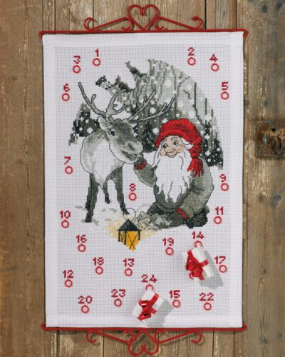 Nisse & rensdyr - 40x60 cm