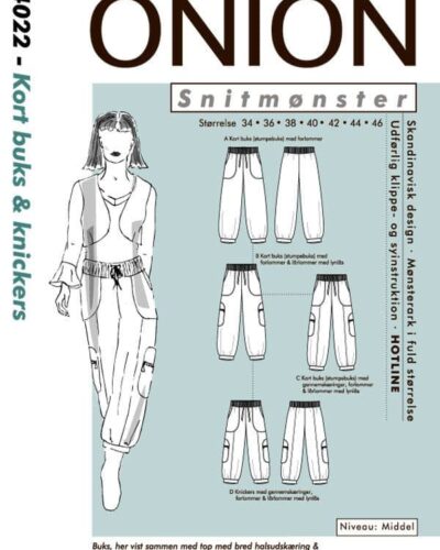 Kort buks og knickers, str. 34-46 - Onion 4022