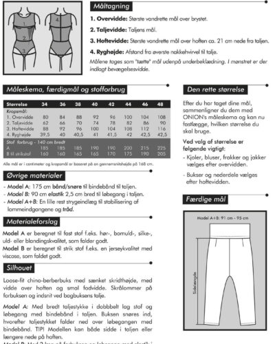 Loose fit chino-berberbuks, str. 34-46 - Onion 4027