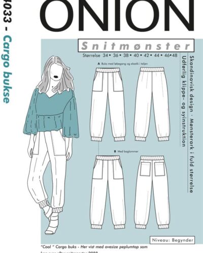 Cargo bukse, str.XS-XL - Onion 4033