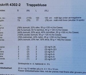 Trappebluse, 4302-2 - 6 garnkvaliteter fra CeWeC -
