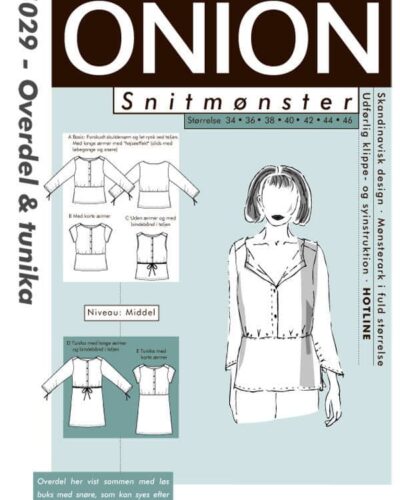Overdel og tunika, str. 34-46 - Onion 5029