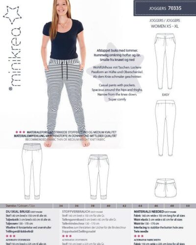 Alternative view of Joggers, str. 34-50 - Minikrea 70335