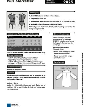 Skjorte og skjortekjole, str.XL-5XL - Onion 9025 - Onion