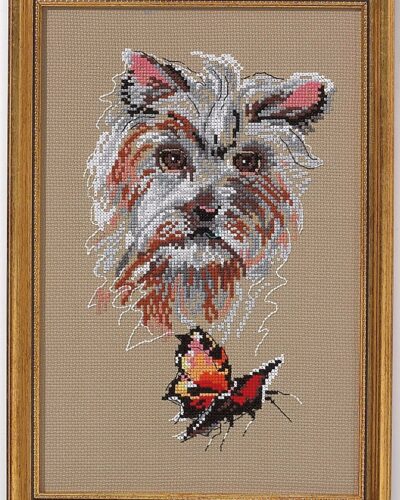 Hvide terrier -19x29cm