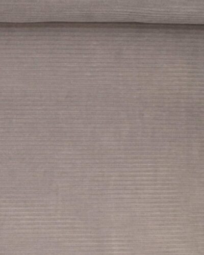 Riflet stretch velour - Lysegrå