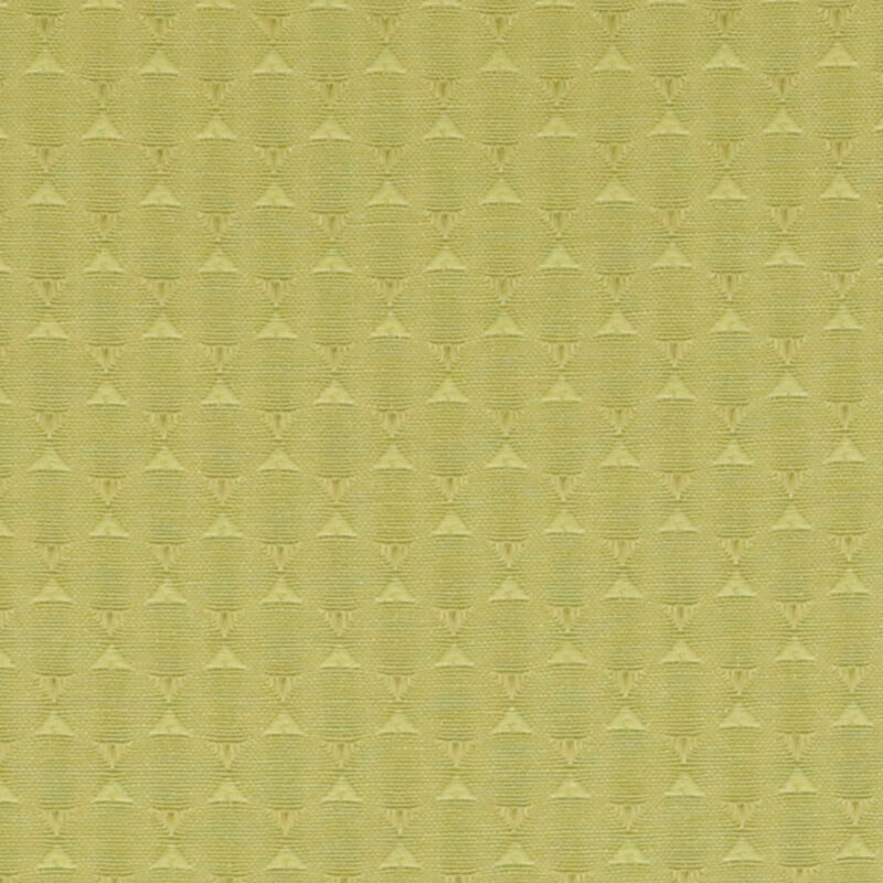 Limegrøn med mønster, 280 cm bred - Info mangler