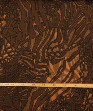 Mønster i brune nuancer - Polyester - Info mangler