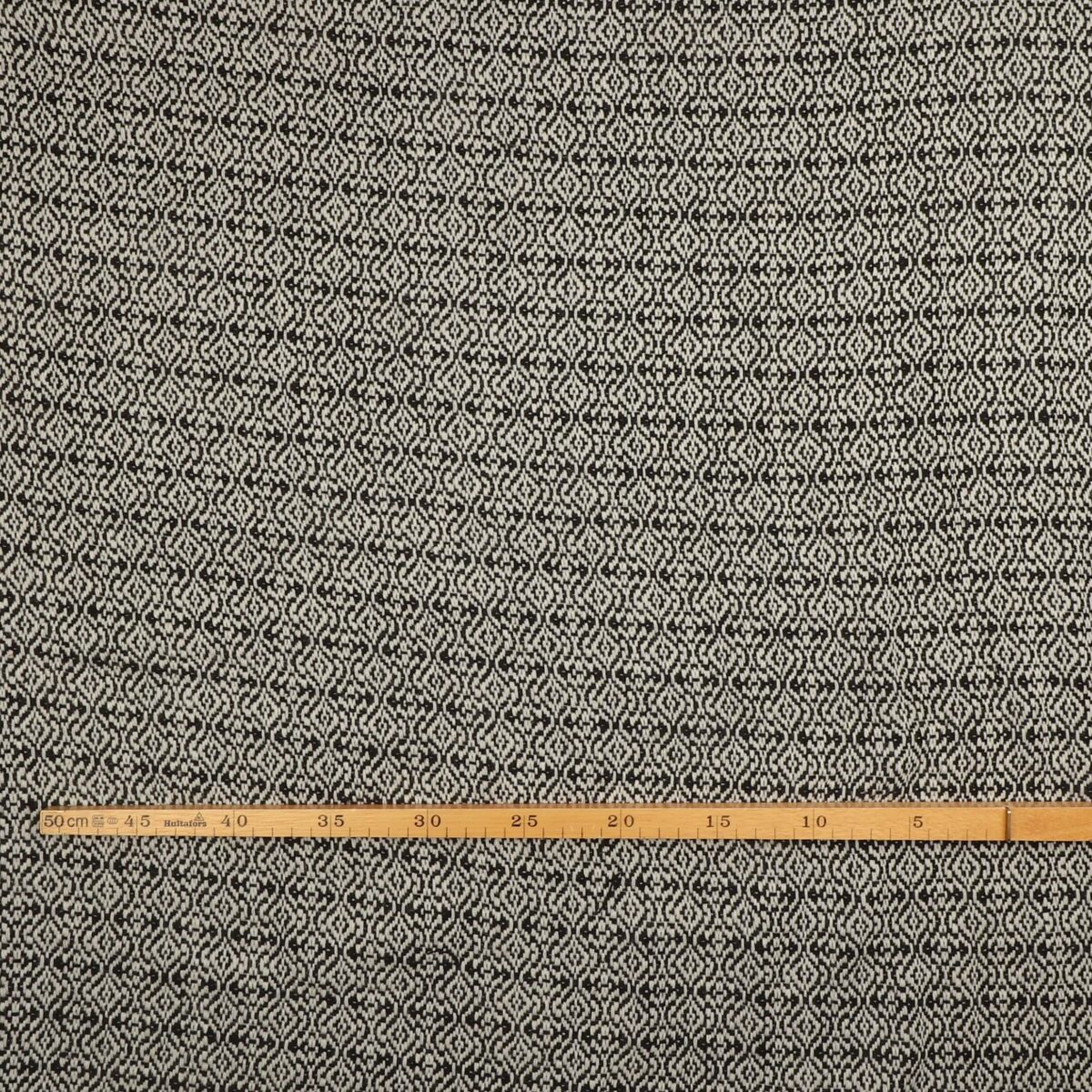 Sort og hvidt mønster - Uld/polyester - Billede 2