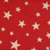 Rød med stjerner, 280 cm bred - Info mangler