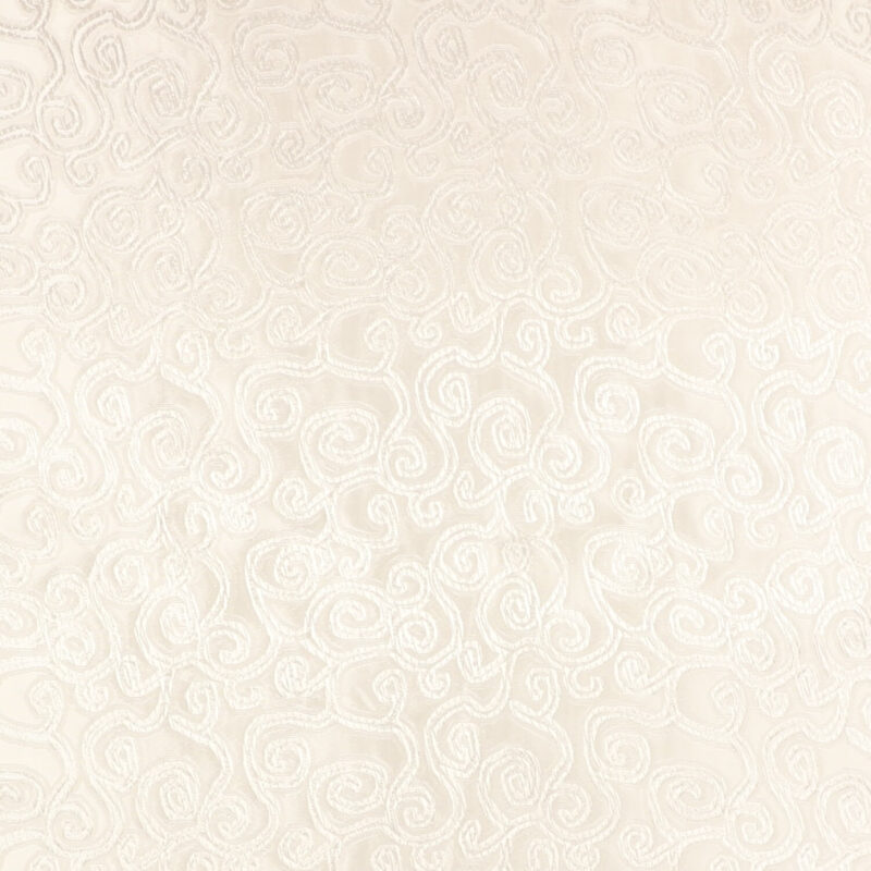 Hvid m. mønster - Polyester - Info mangler