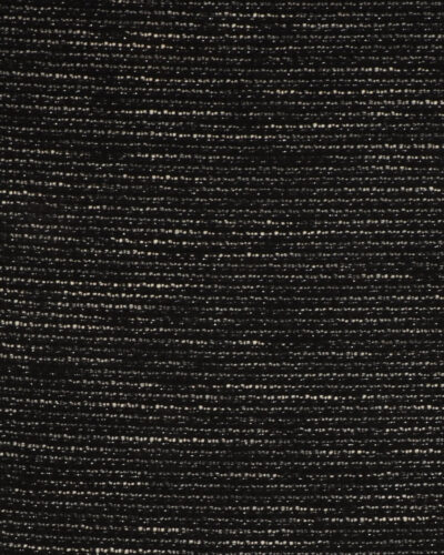 Sort/hvid m. sølvtråd - Bomuld/polyester