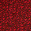 Sort bundfarve med rødt mønster - Patchwork - Info mangler