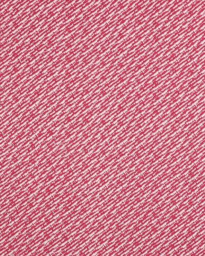 Pink og hvidt mønster m. sølvtråd - Bomuld/polyester