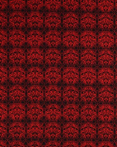 Sort og rødt mønster - Patchwork
