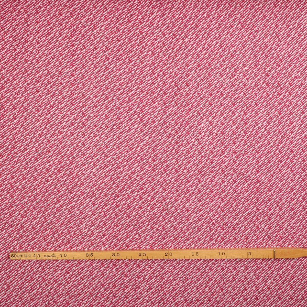 Pink og hvidt mønster m. sølvtråd - Bomuld/polyester - Billede 2