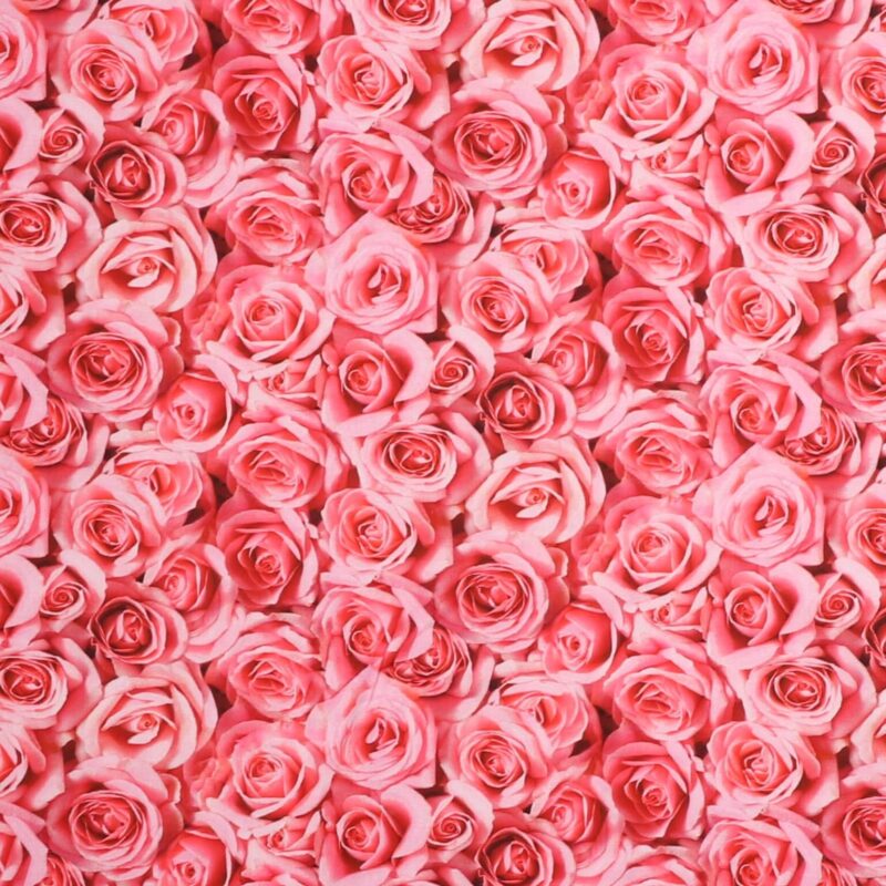 Roser i lyse pink/lyserøde nuancer - Patchwork - Info mangler
