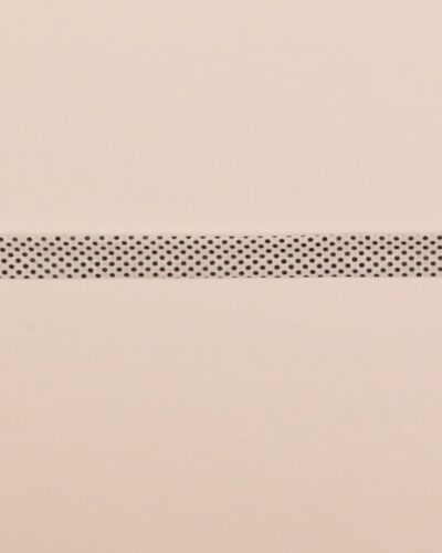 20 mm skråbånd - Hvid m. sort prik