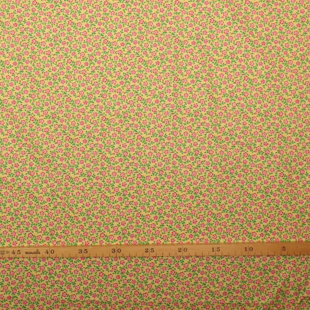 Små blomster på gul - Patchwork - Billede 2