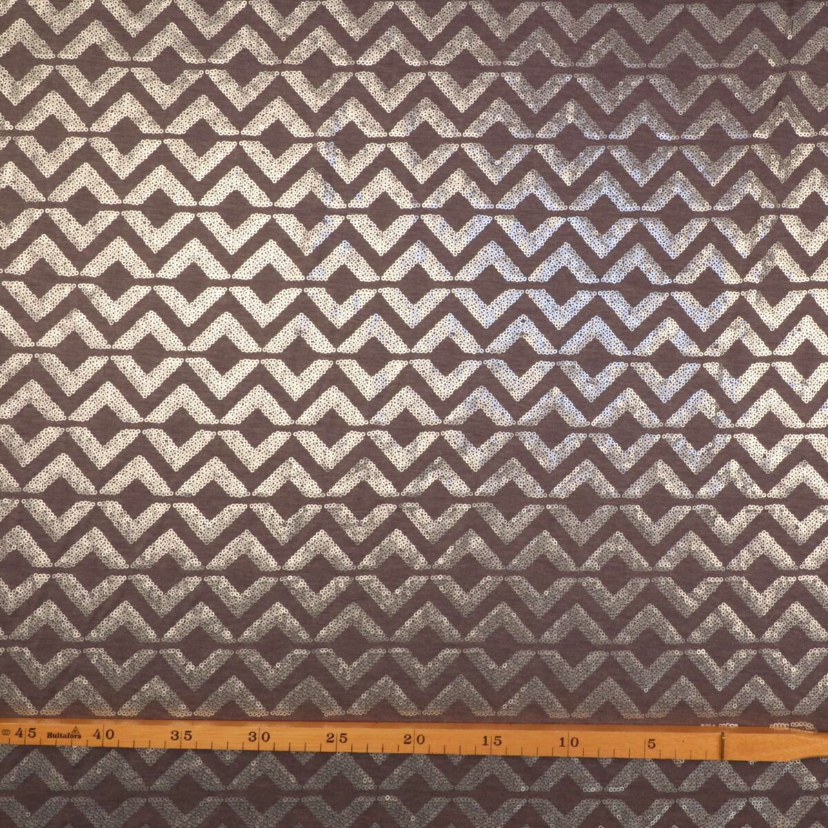 Pallietter, grå - Jersey (polyester, viskose, acryl) - Billede 2
