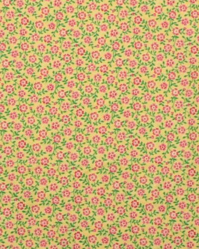 Små blomster på gul - Patchwork