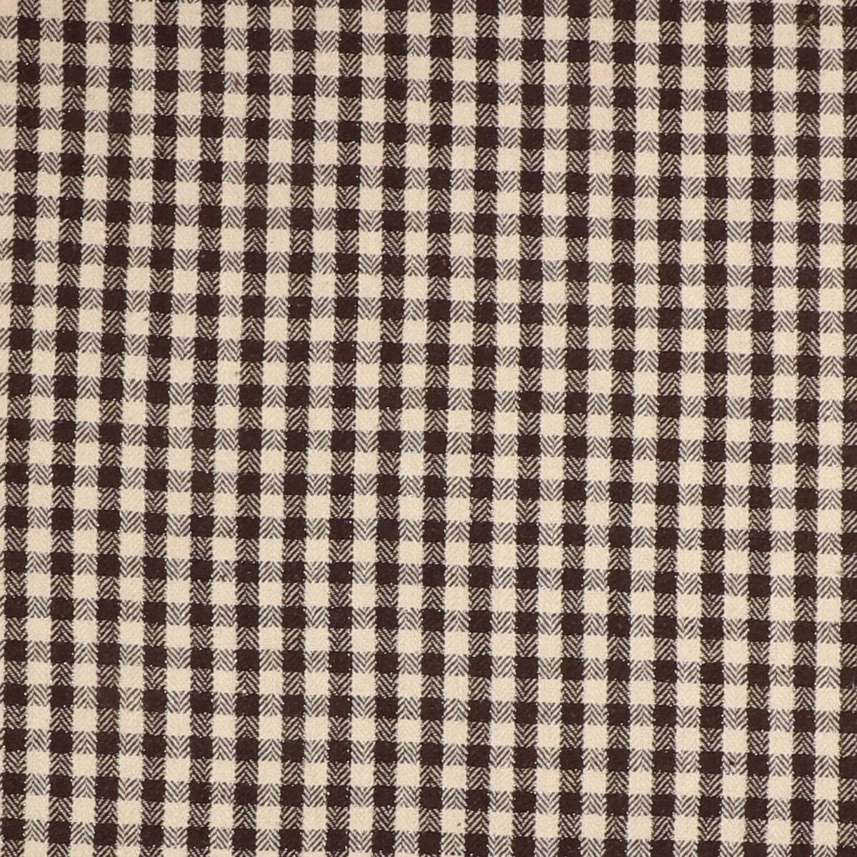 Brun/offwhite tern m. sølvtråd - Bomuld/polyester