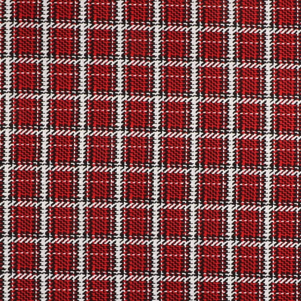 Sort, rød og lysegrå tern - Patchwork