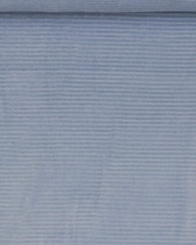 Riflet stretch velour - Lyseblå