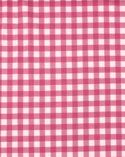 Køkkentern 1x1 cm, mørk cerise/hvid - Jersey