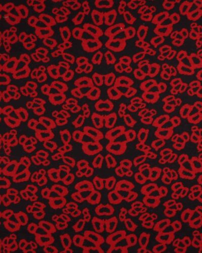 Sort og rød - Bomuld/polyester