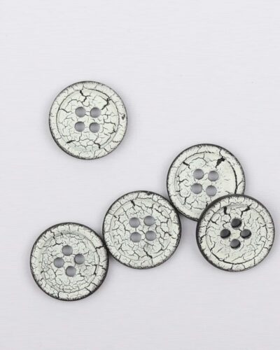 Offwhite med krakeleret mønster, ø 17 mm