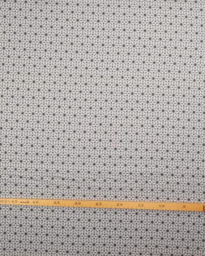 Alternative view of Sew love, lysegrå med saks/knap - Let bomuld