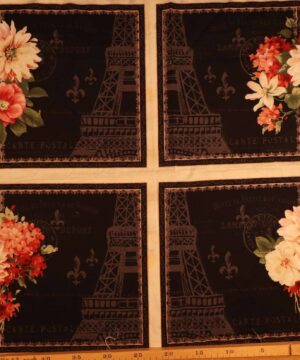 Blomster og Eiffeltårnet - Patchwork rapport (49) - Info mangler