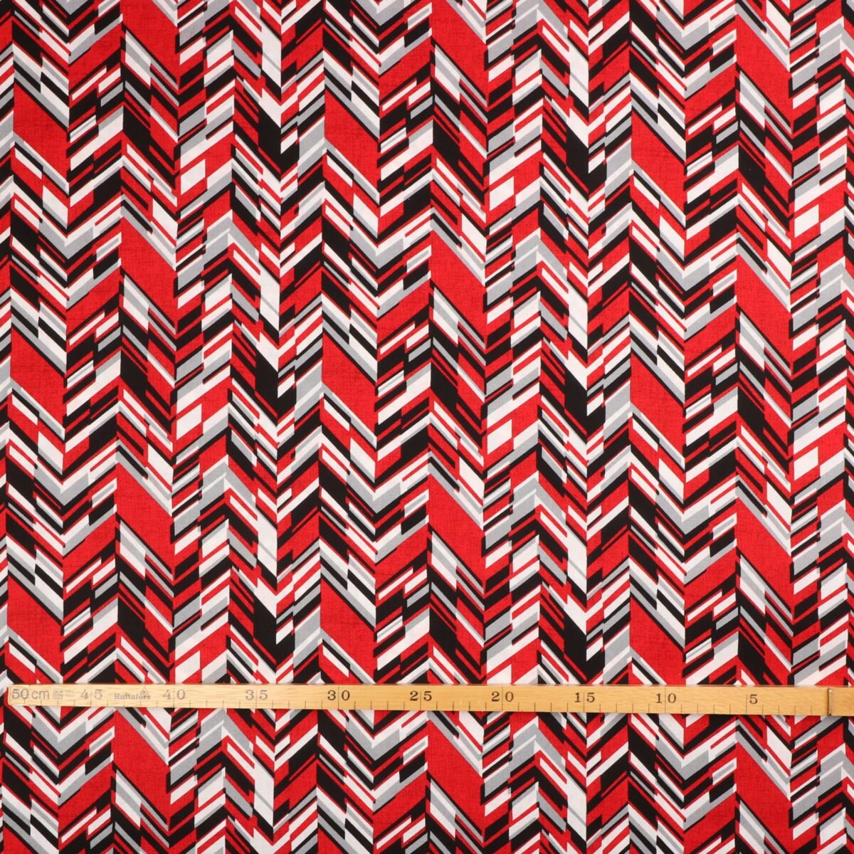 Rød/grå/sort/hvid - Patchwork - Billede 3