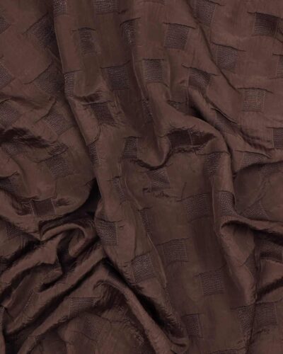 Kvadrater i brun - Polyester
