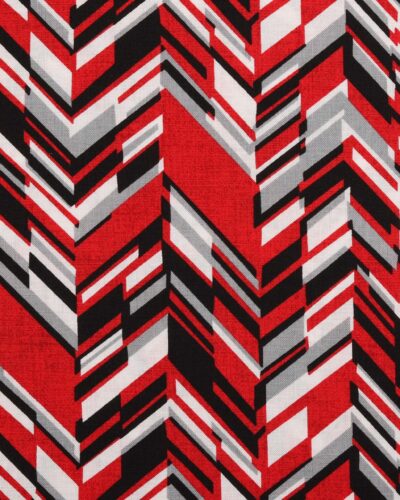 Rød/grå/sort/hvid - Patchwork