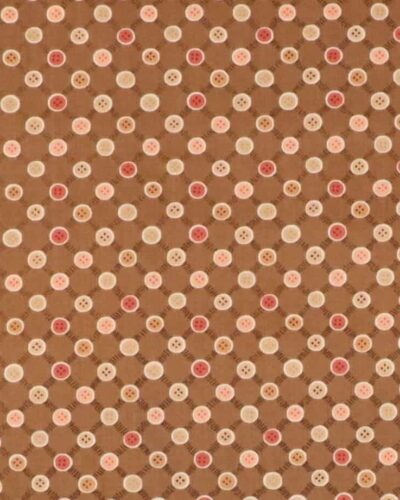 Knapper i brun - Patchwork