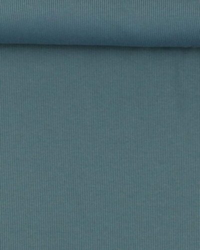 Aquagrøn rib - Jersey (Gots certificeret)