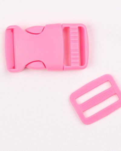 Klikspænde, 25 mm. pink